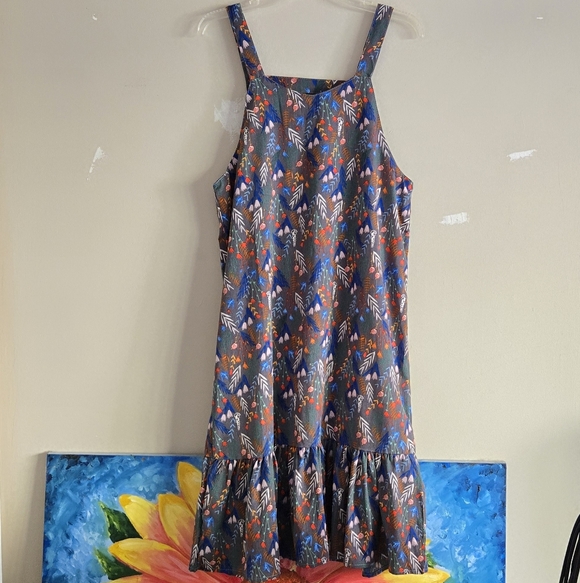 A Shappe Vintage Shift Floral Print Midi Dress - Picture 3 of 15